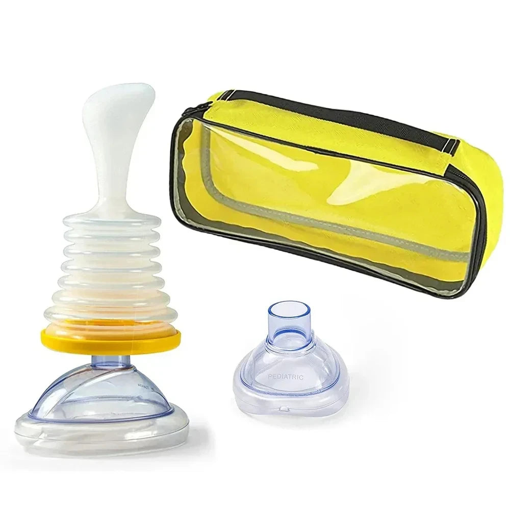 First Aid Kit for Choking Emergencies - 4-Piece and 3-Piece Rescue Devices for Adults and Children, Anti-Asphyxiation Kits in Two Sizes