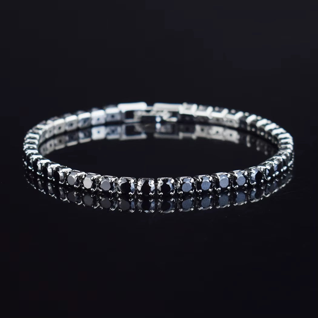 4mm Micro-Inlaid Zircon Tennis Bracelet for Women and Men - 2025 Collection, Wholesale Jewelry Accessories